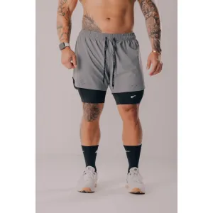 Palmfit Core 2 in 1 Shorts, Grey