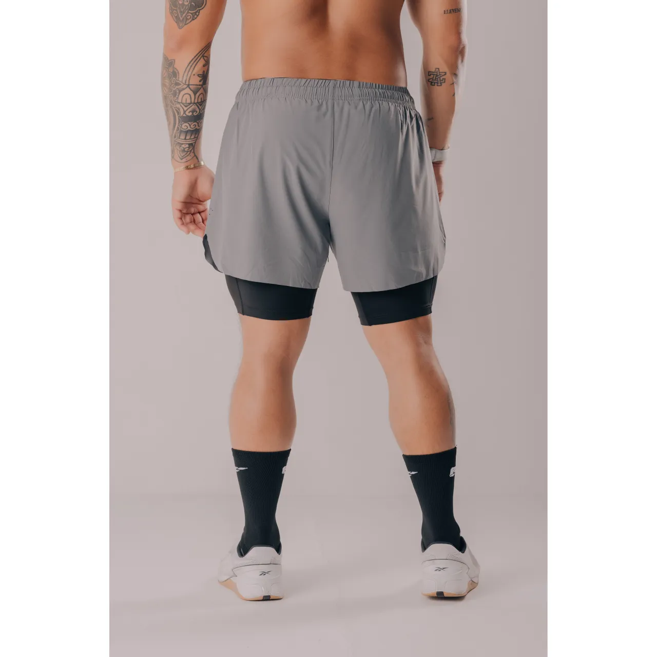 Palmfit Core 2 in 1 Shorts, Grey