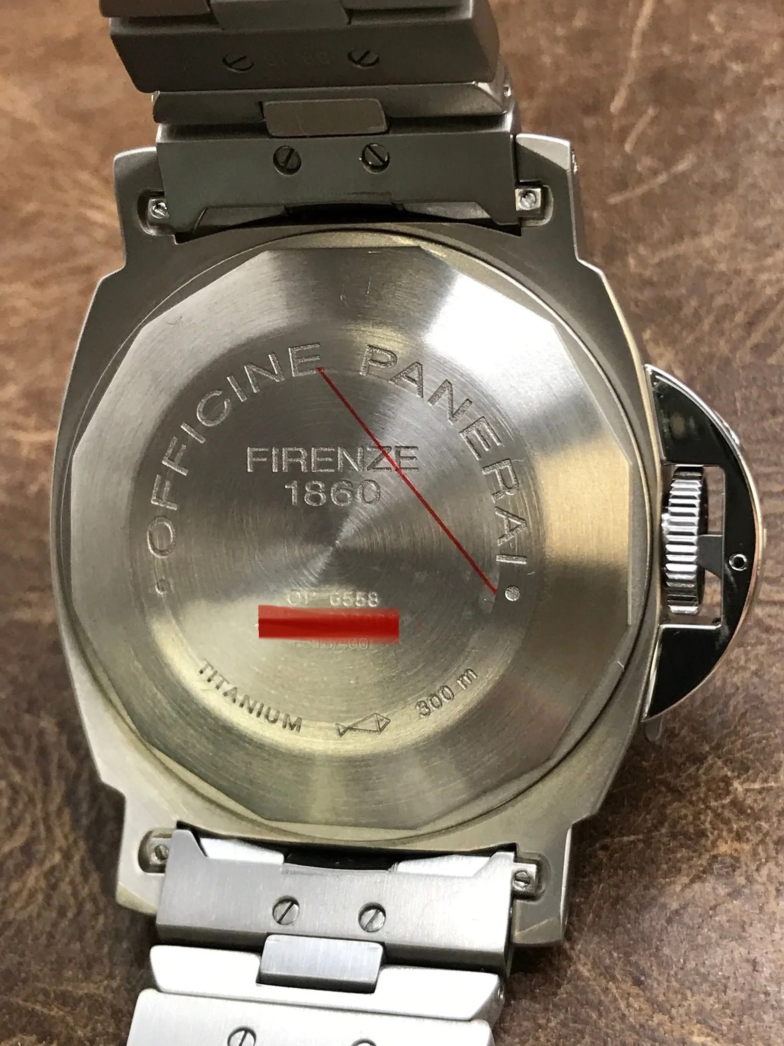 Panerai Luminor Marina Titanium PAM00165 Black Dial Automatic Men's Watch