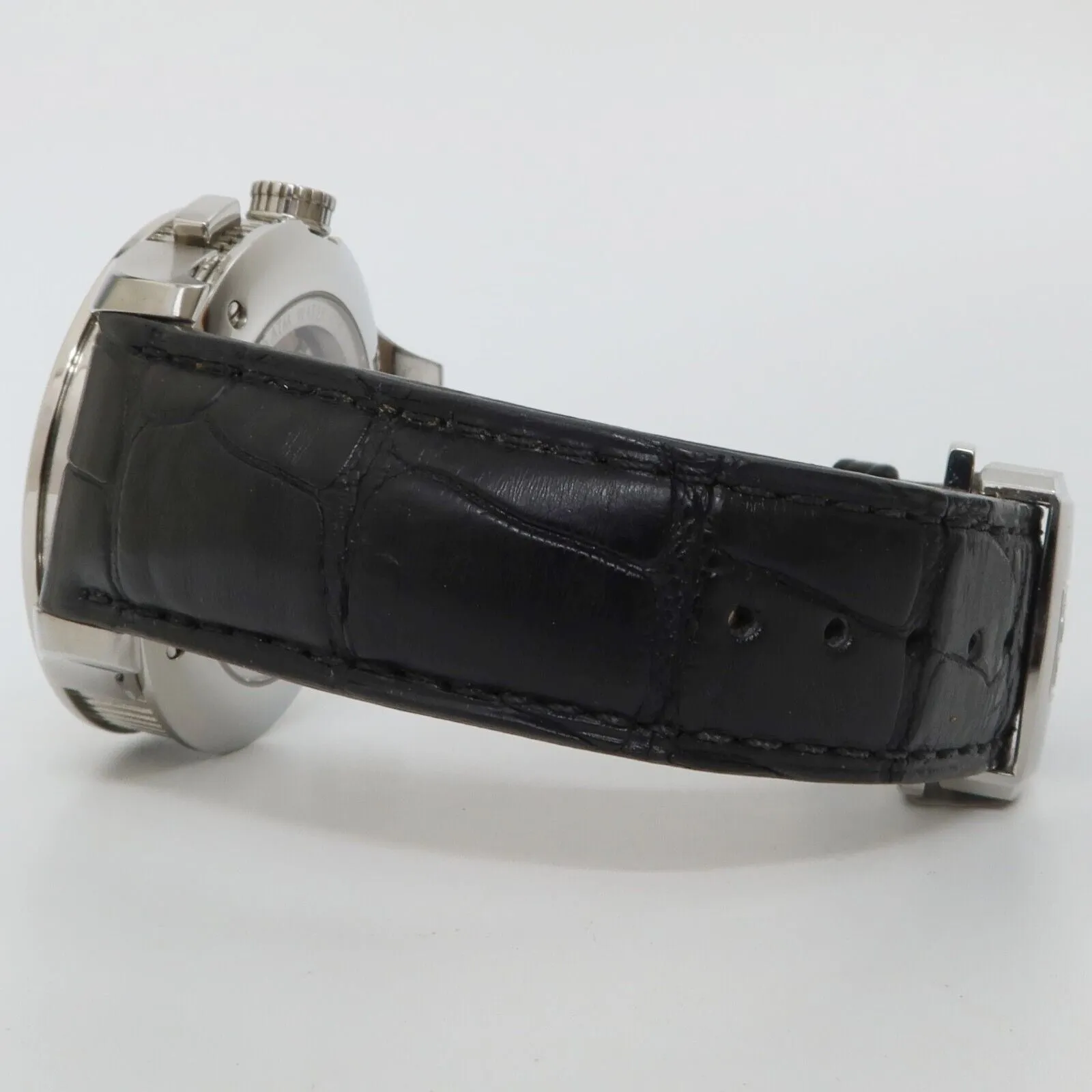Perrelet Big Date Chronograph Silver Dial Stainless Steel Automatic A1008