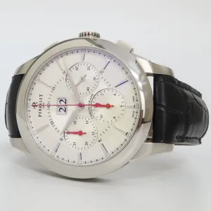 Perrelet Big Date Chronograph Silver Dial Stainless Steel Automatic A1008