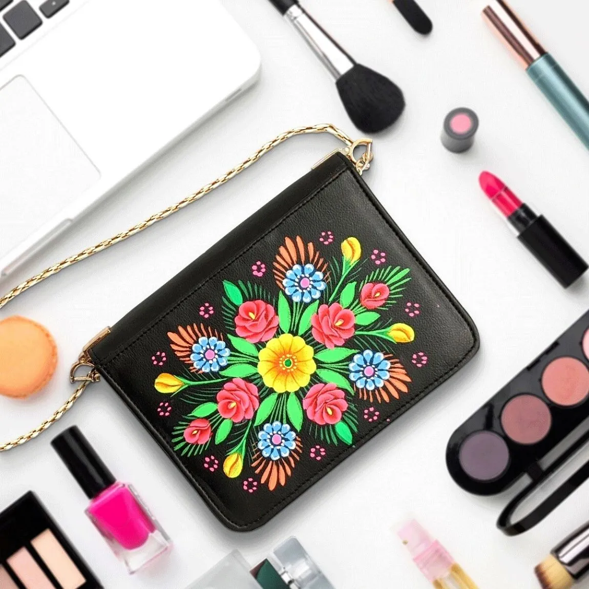 Personalized Hand Painted Clutch