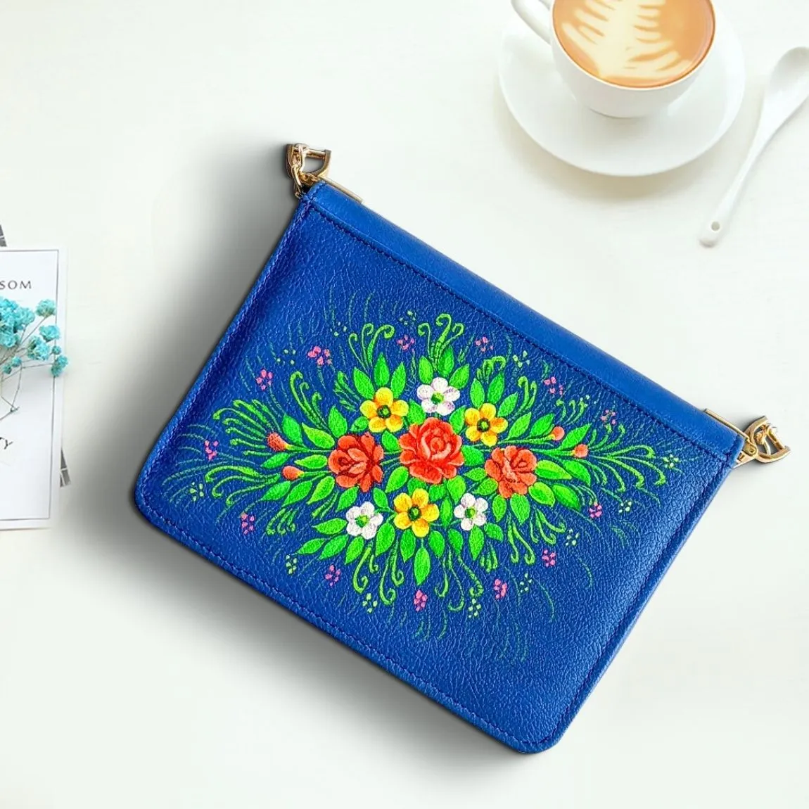Personalized Hand Painted Clutch