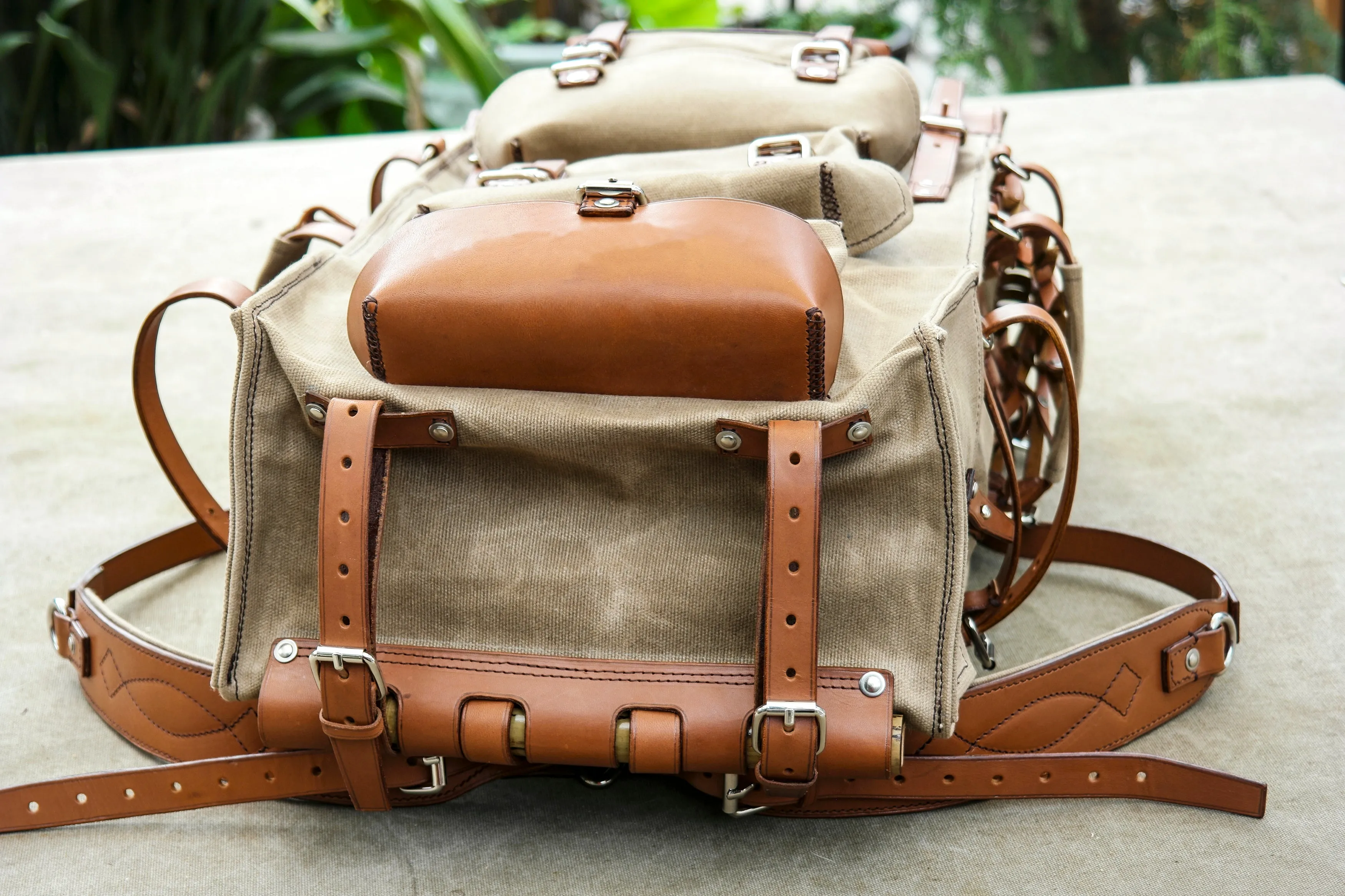 【Physical Pattern】Leather backpack pattern-Vintage Backpack Pattern | Waxed Canvas Backpack Pattern|