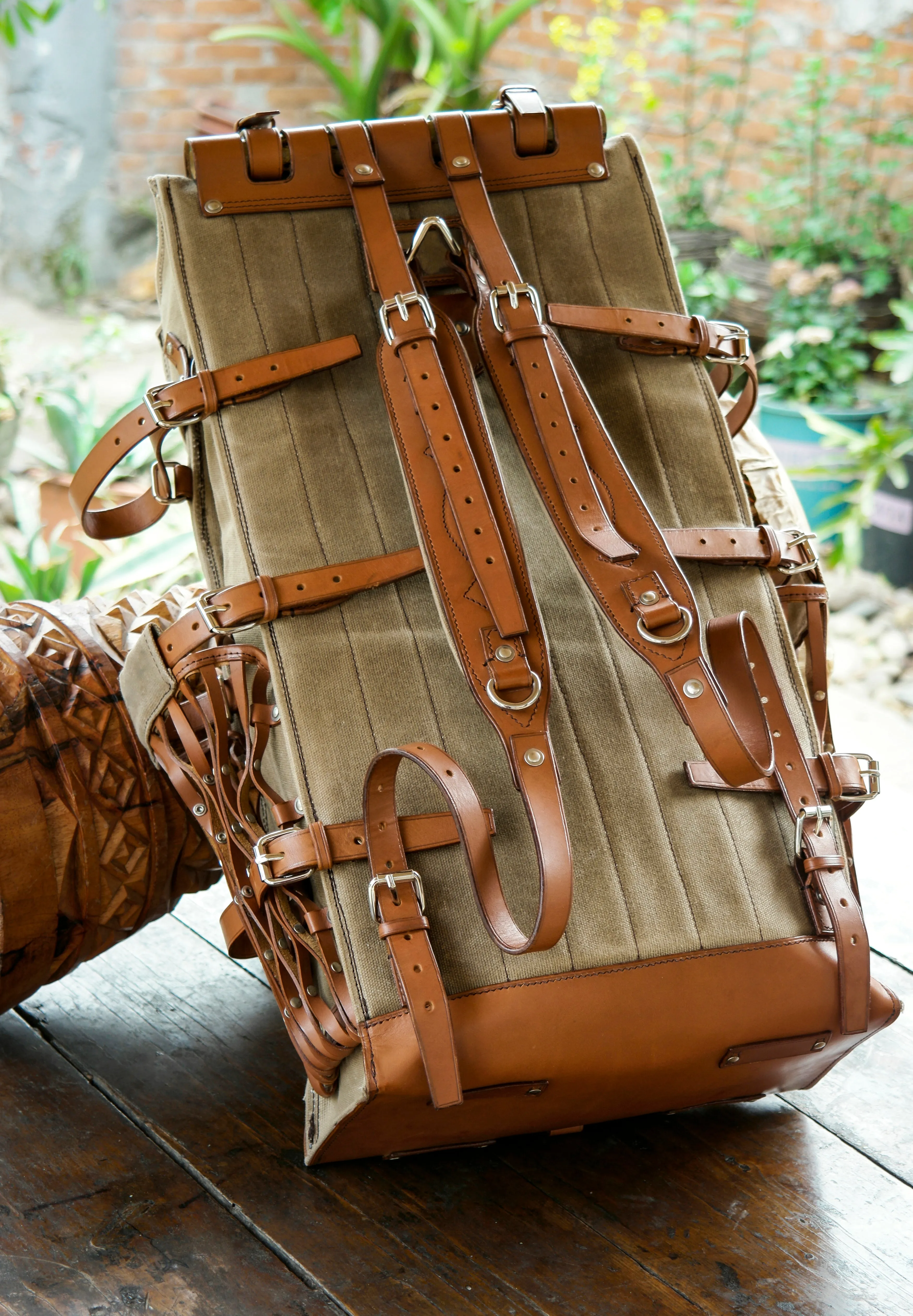 【Physical Pattern】Leather backpack pattern-Vintage Backpack Pattern | Waxed Canvas Backpack Pattern|