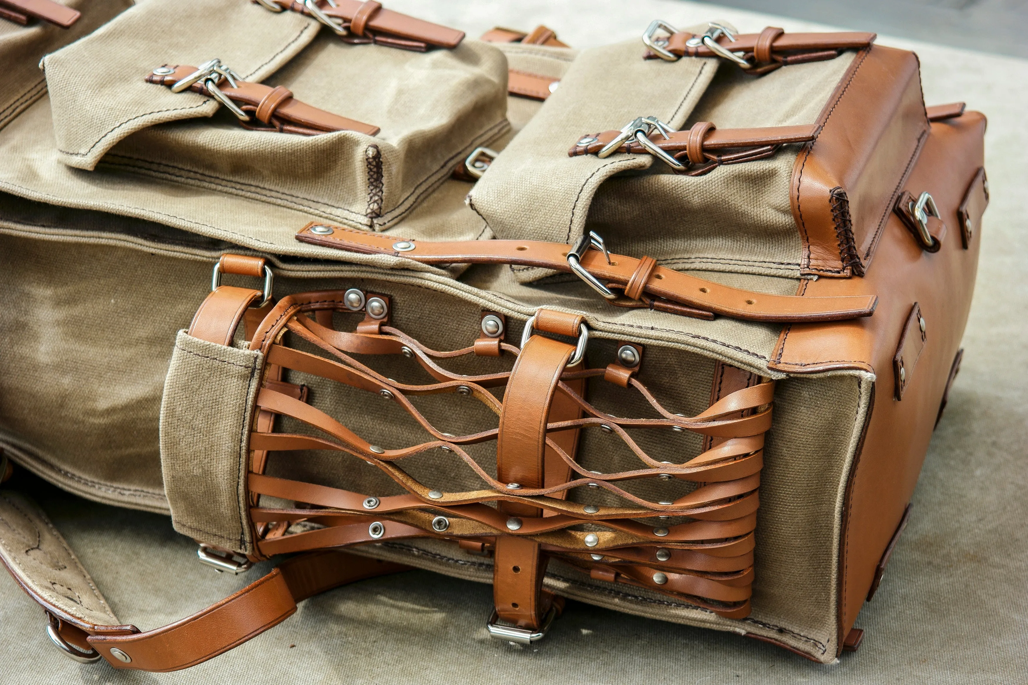 【Physical Pattern】Leather backpack pattern-Vintage Backpack Pattern | Waxed Canvas Backpack Pattern|