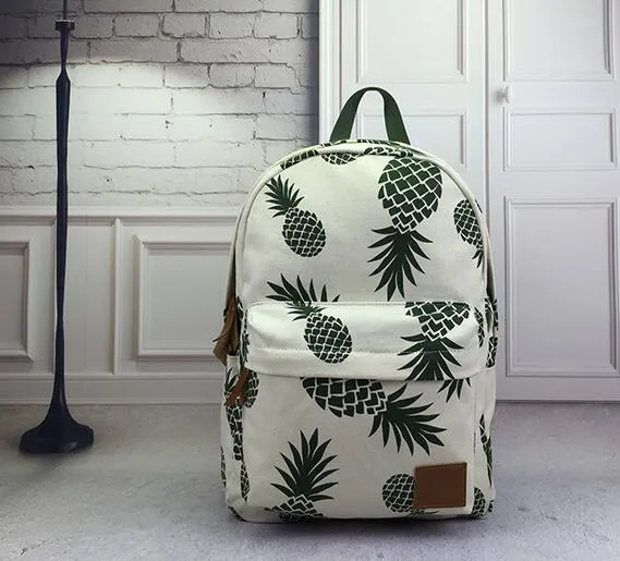 Pineapple Canvas Backpack