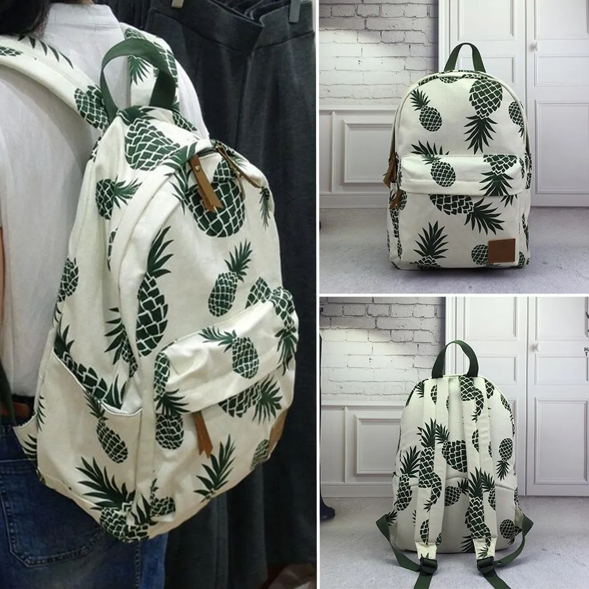 Pineapple Canvas Backpack