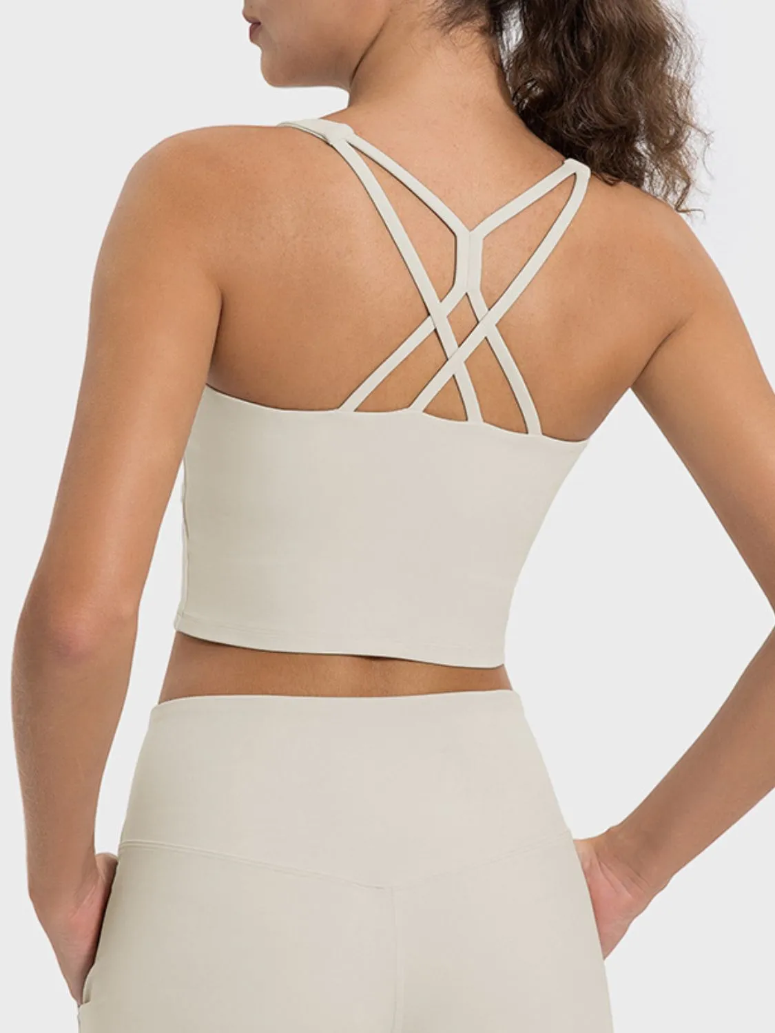 Piper Crisscross Round Neck Active Tank