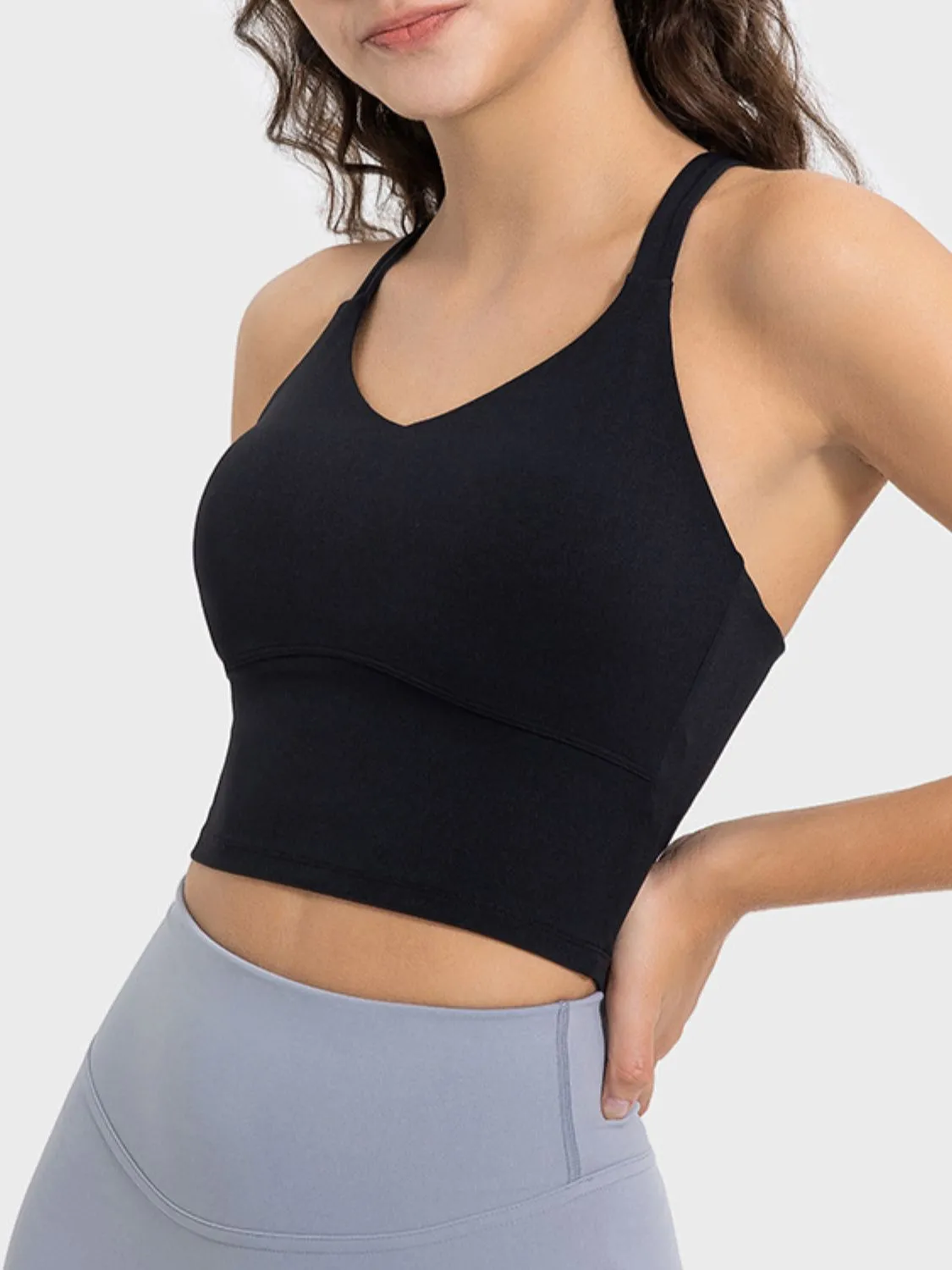 Piper Crisscross Round Neck Active Tank