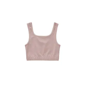 Play by Rylee & Cru Crop Fitted Tank - Mauve