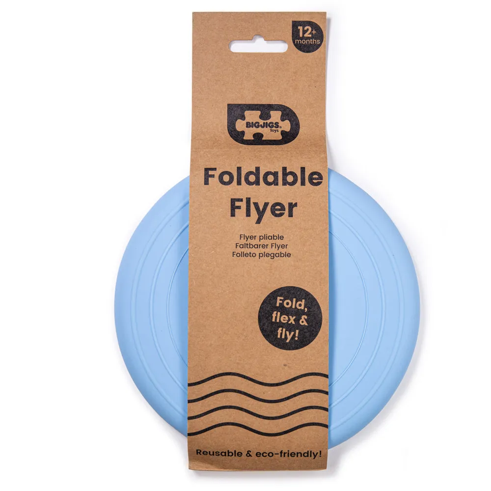 Powder Blue Silicone Bucket, Flyer and Spade Set