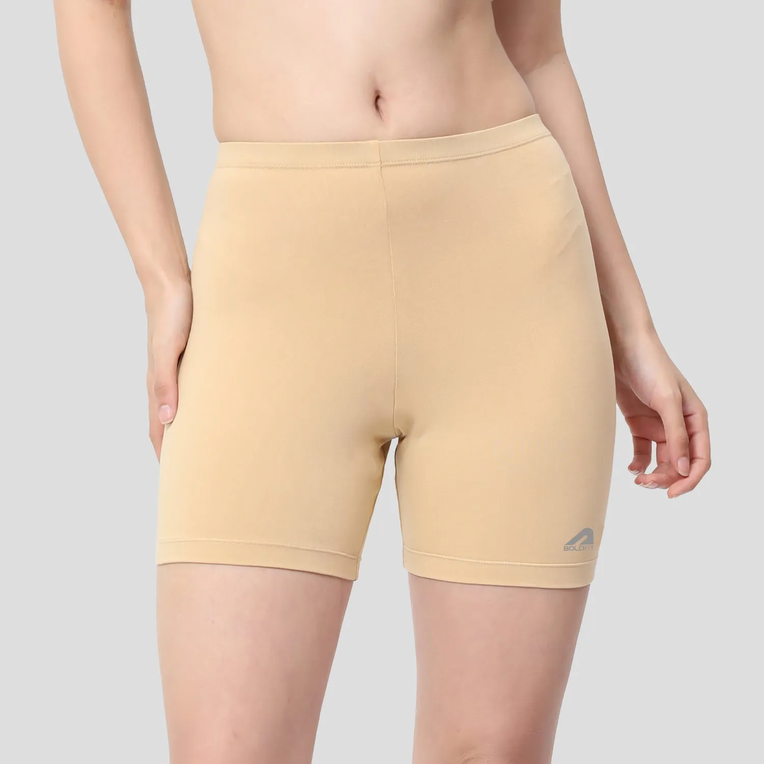 PowerMove Womens Active Shorts - Beige