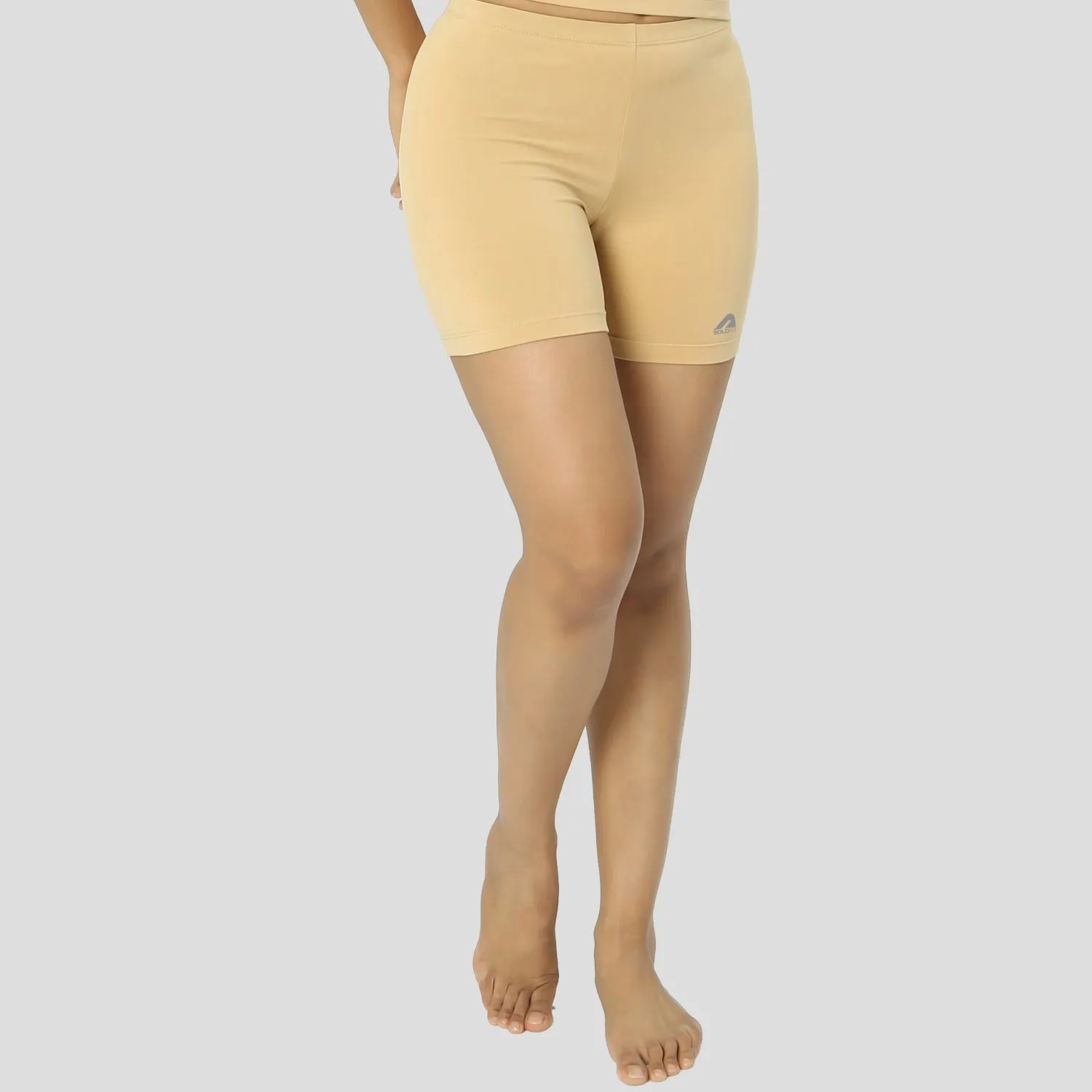 PowerMove Womens Active Shorts - Beige