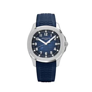 PP Luxury Watches Aquanaut 5168G-001 White Gold Blue Dial (2024)