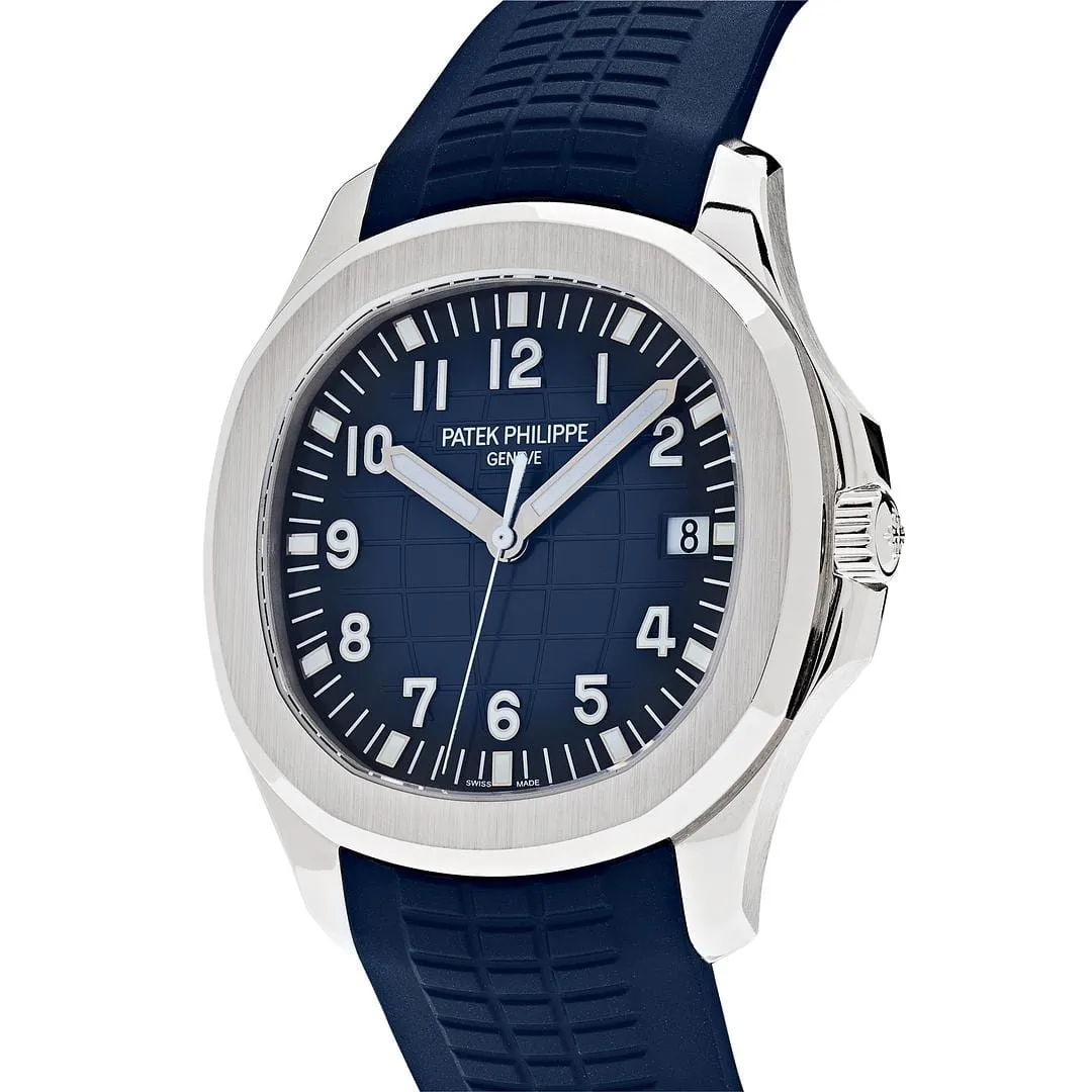 PP Luxury Watches Aquanaut 5168G-001 White Gold Blue Dial (2024)