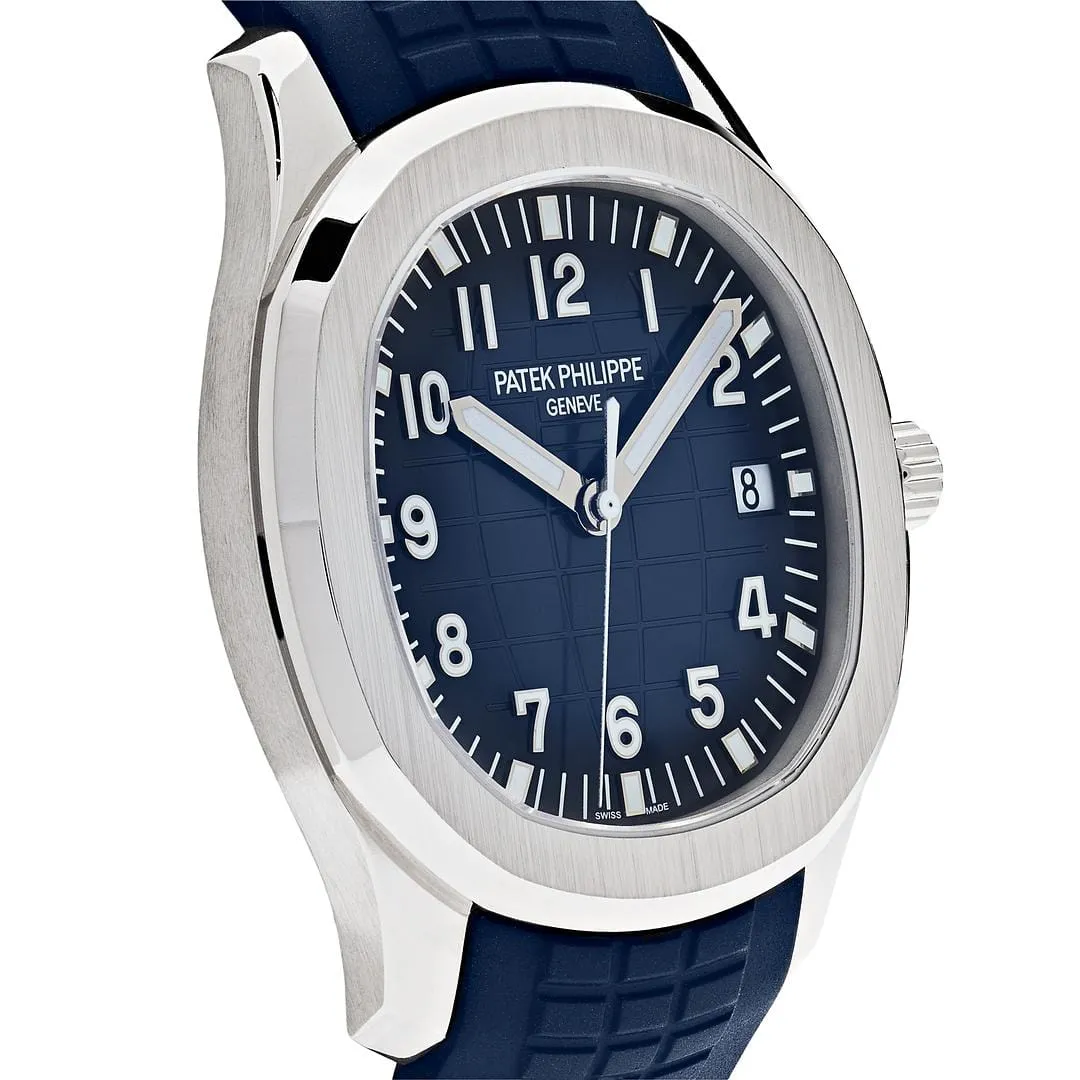 PP Luxury Watches Aquanaut 5168G-001 White Gold Blue Dial (2024)