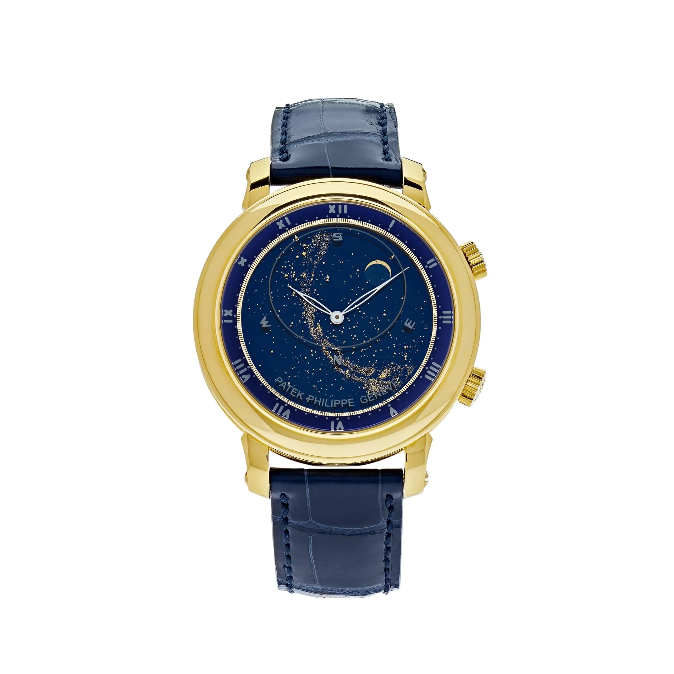 PP Luxury Watches Celestial Grand Complications 5102J-001 Sky Chart Yellow Gold Blue Dial