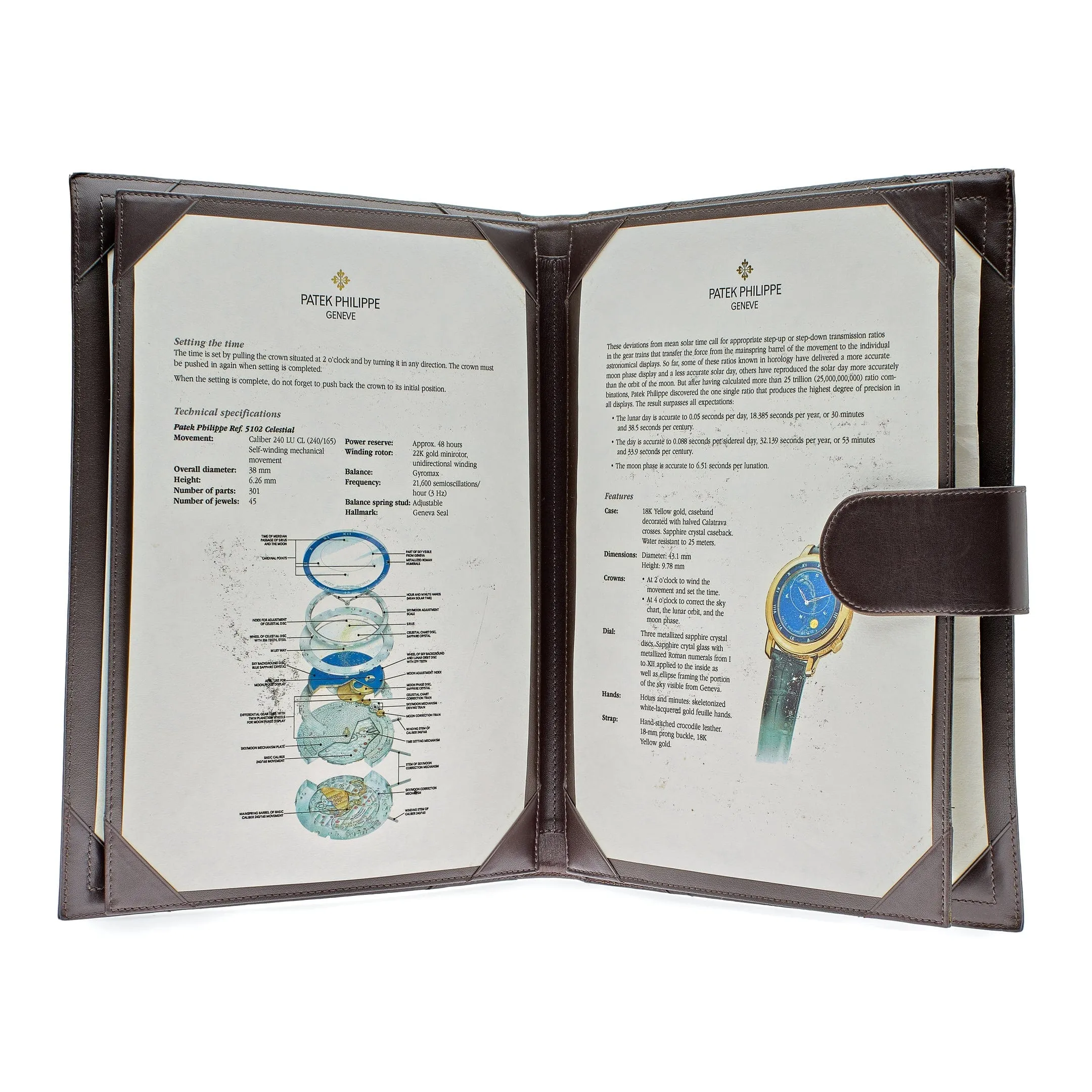 PP Luxury Watches Celestial Grand Complications 5102J-001 Sky Chart Yellow Gold Blue Dial