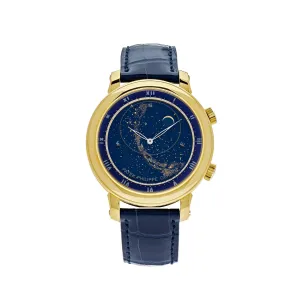 PP Luxury Watches Celestial Grand Complications 5102J-001 Sky Chart Yellow Gold Blue Dial