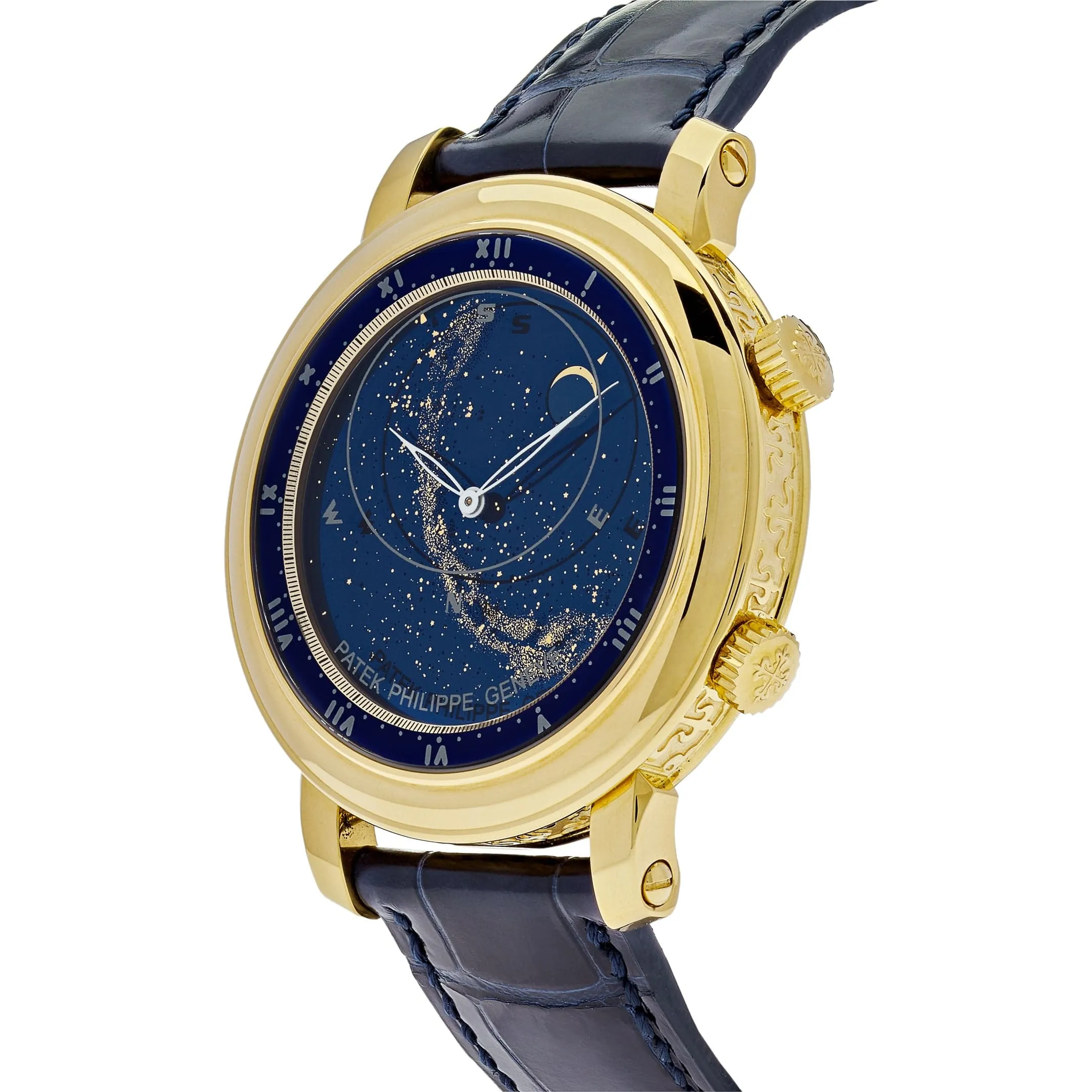 PP Luxury Watches Celestial Grand Complications 5102J-001 Sky Chart Yellow Gold Blue Dial