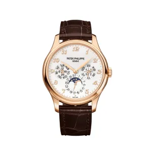 PP Luxury Watches Grand Complications 5327R-001 Perpetual Calendar Rose Gold White Dial