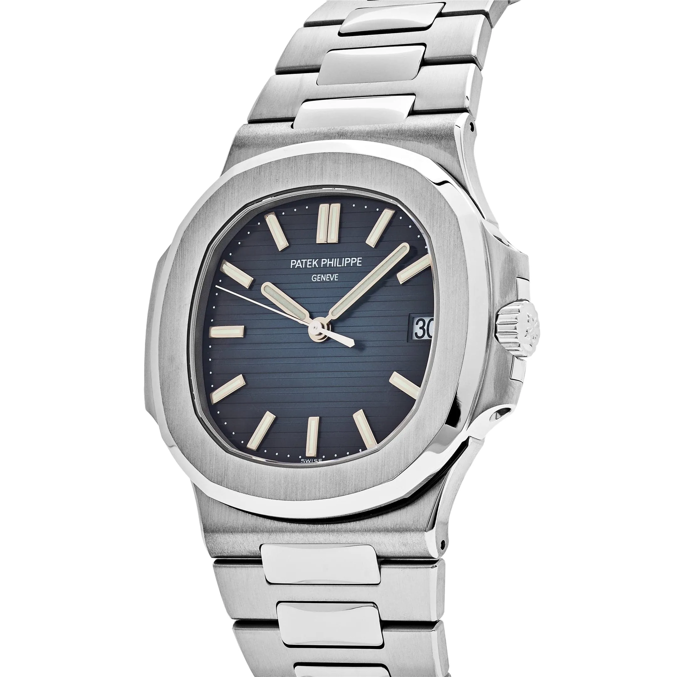 PP Luxury Watches Nautilus 5711/1A-010 Date Stainless Steel Blue Dial (2018)