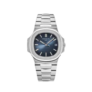 PP Luxury Watches Nautilus 5711/1A-010 Date Stainless Steel Blue Dial (2018)