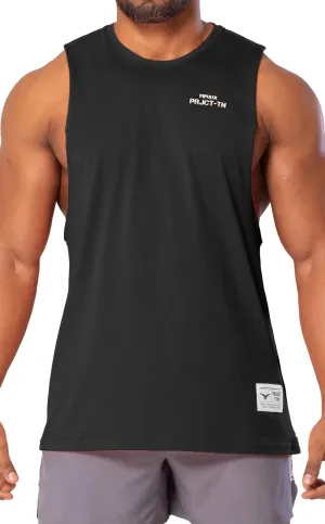 Project Titan Men's Icon Workout Drop Arm Tank Top Cut Off Sleeveless Gym Shirt