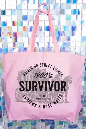 Raised On Street Lights Canvas Jumbo Tote
