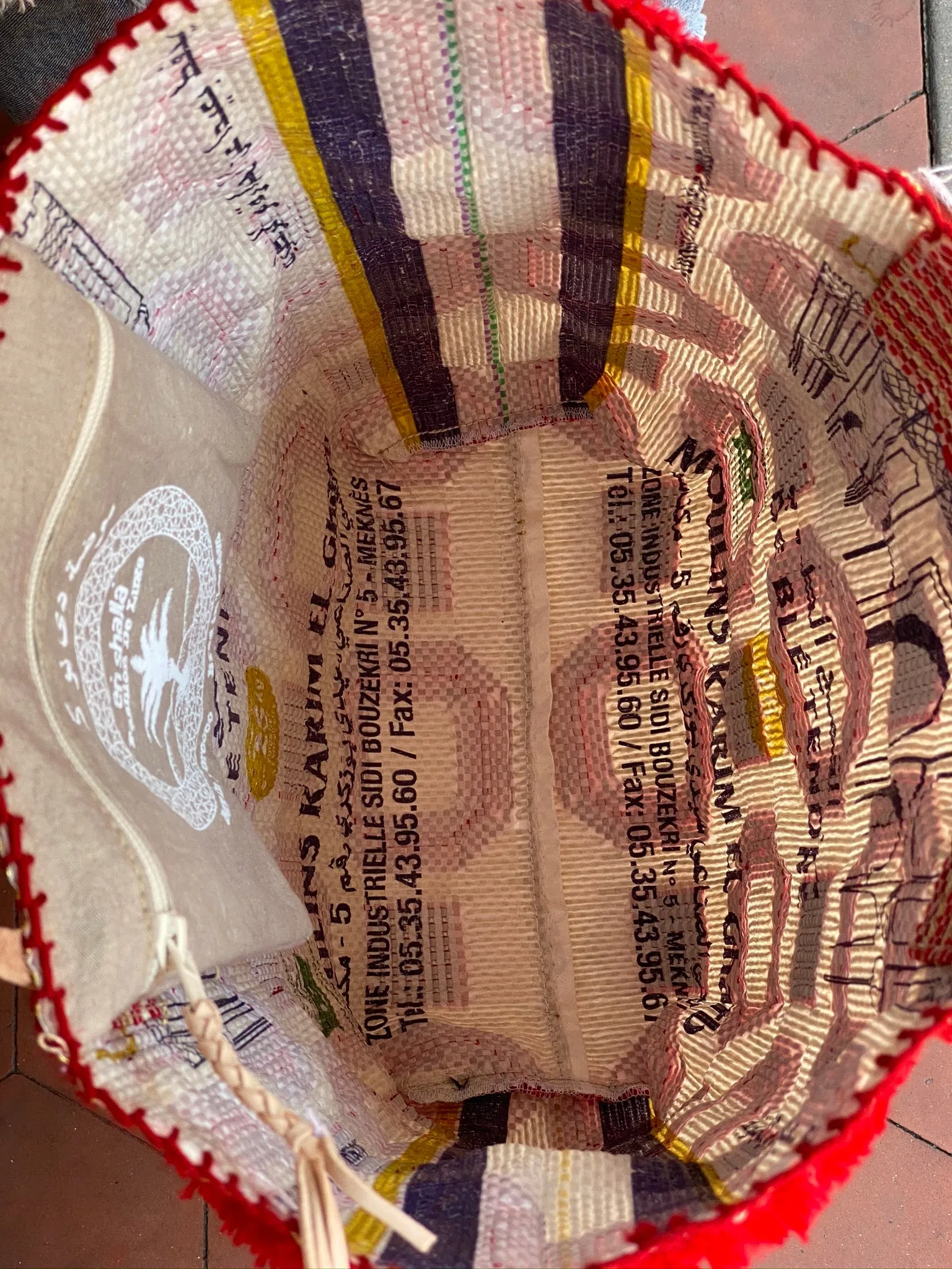Recycled Summer Tote - browns