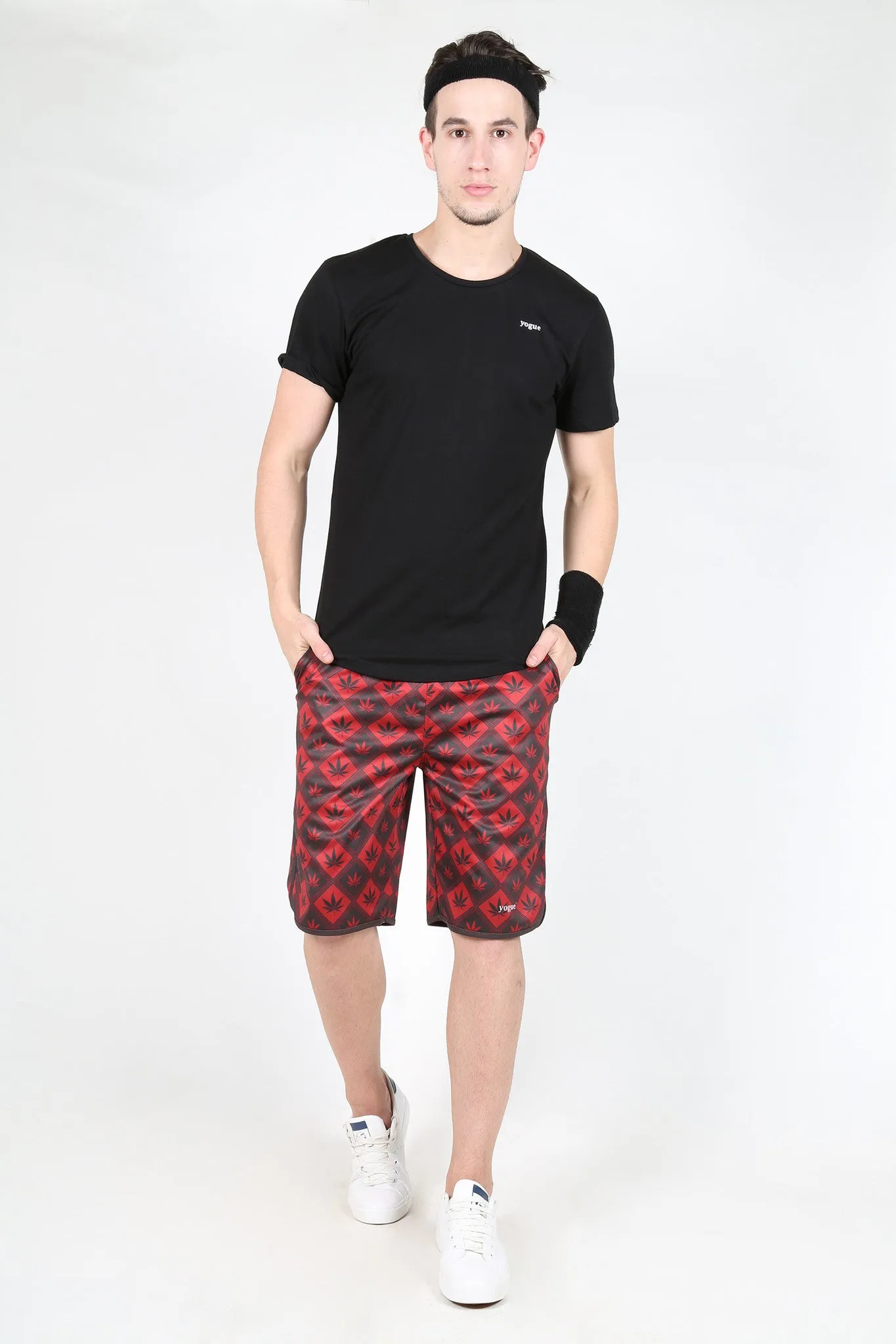 Red Peace Shorts