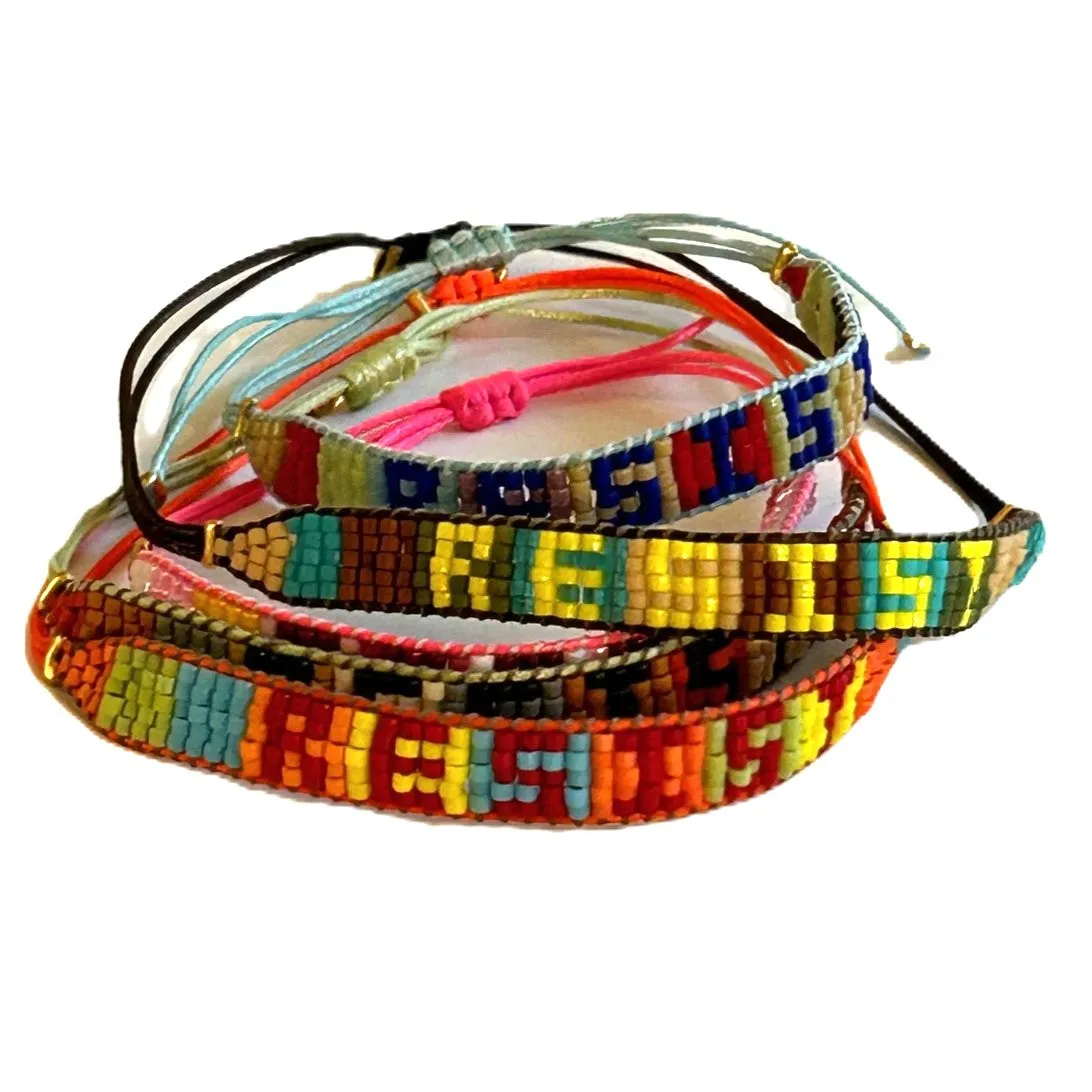 RESIST Bead Bracelet Pack of 12 units