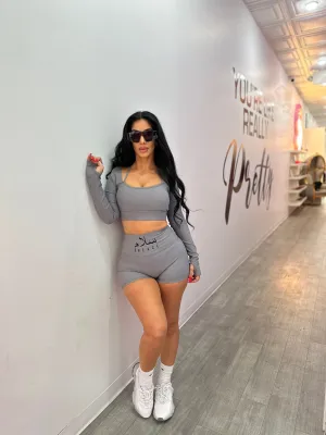 Ribbed Crop Fitness Set