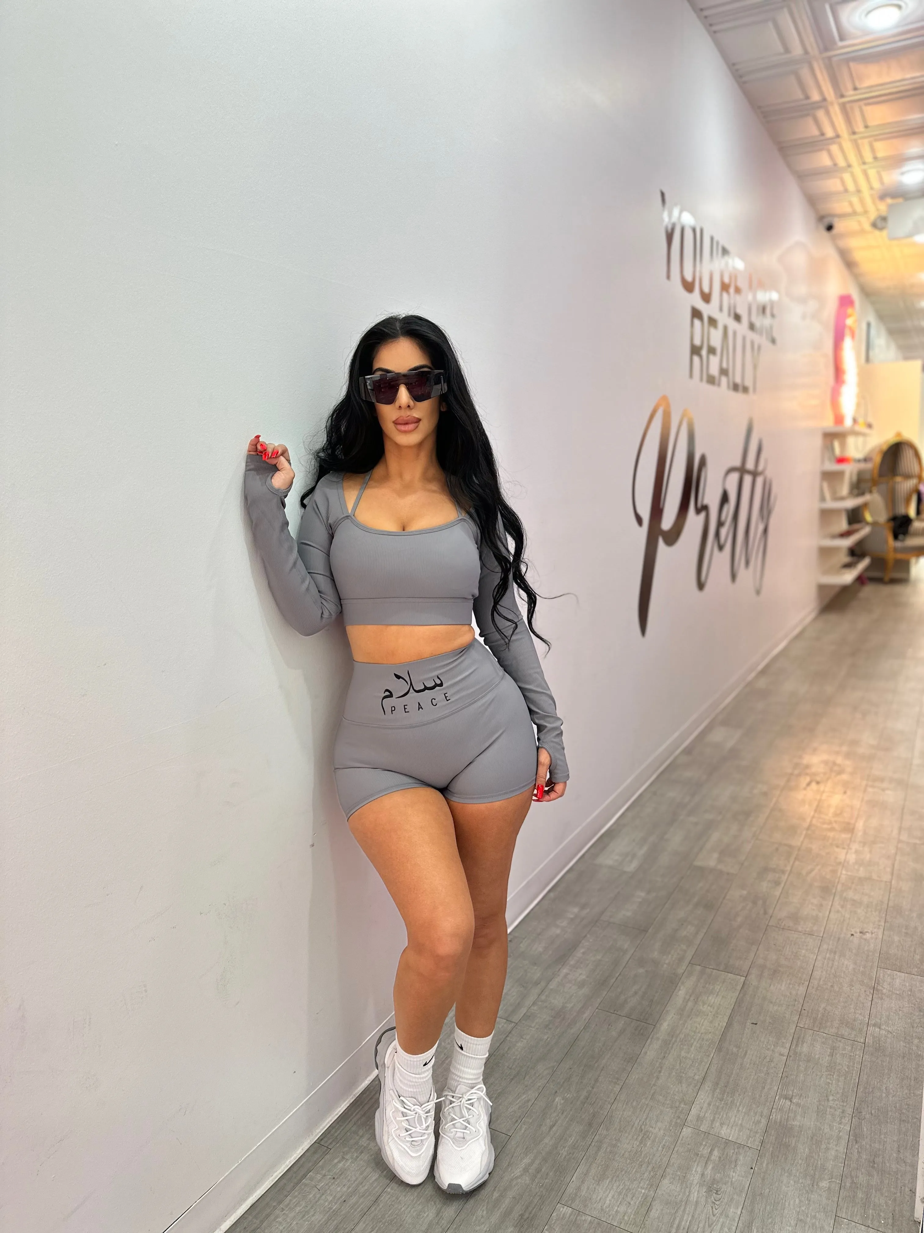 Ribbed Crop Fitness Set