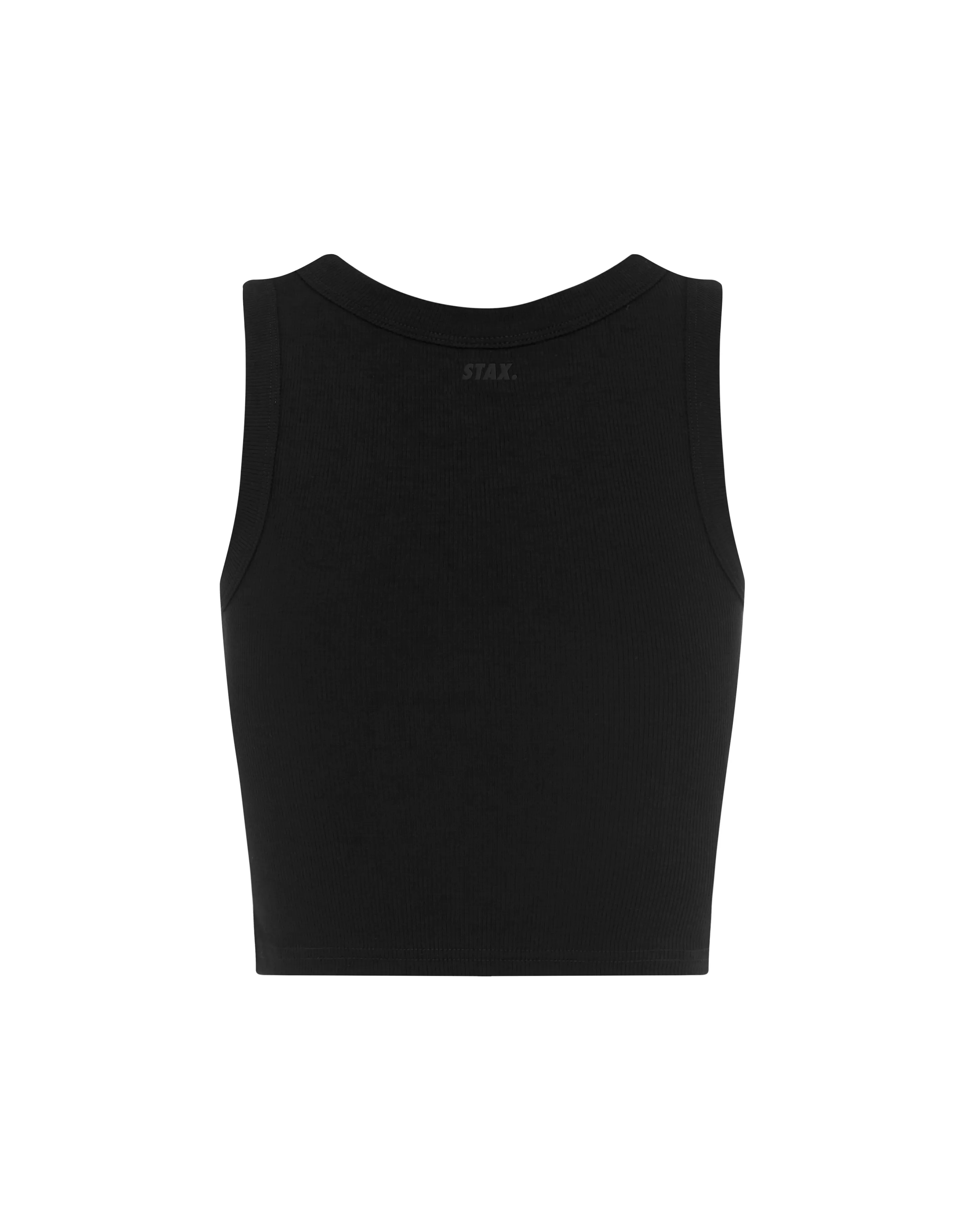 Ribbed Tank - Black