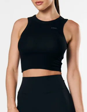 Ribbed Tank - Black