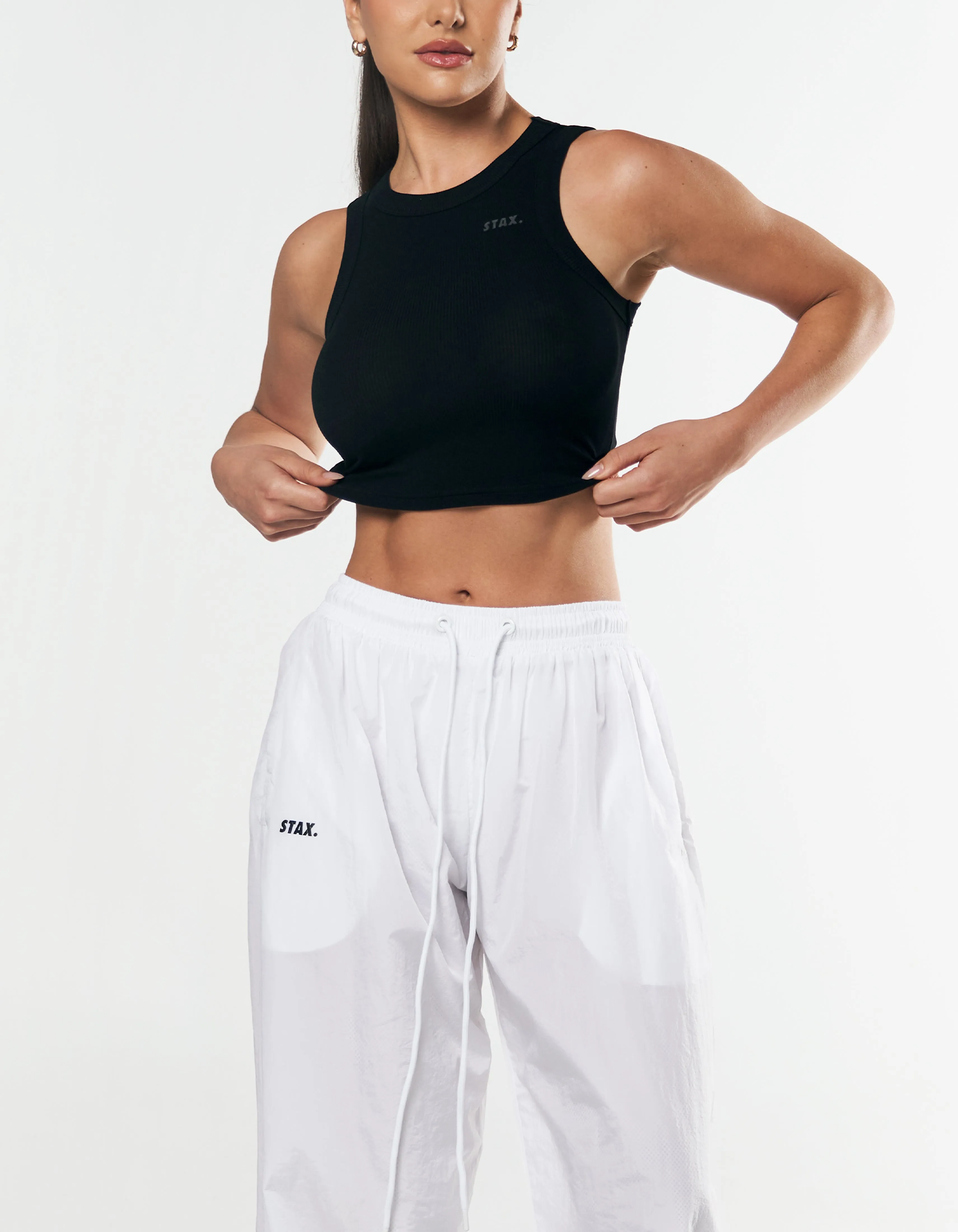 Ribbed Tank - Black