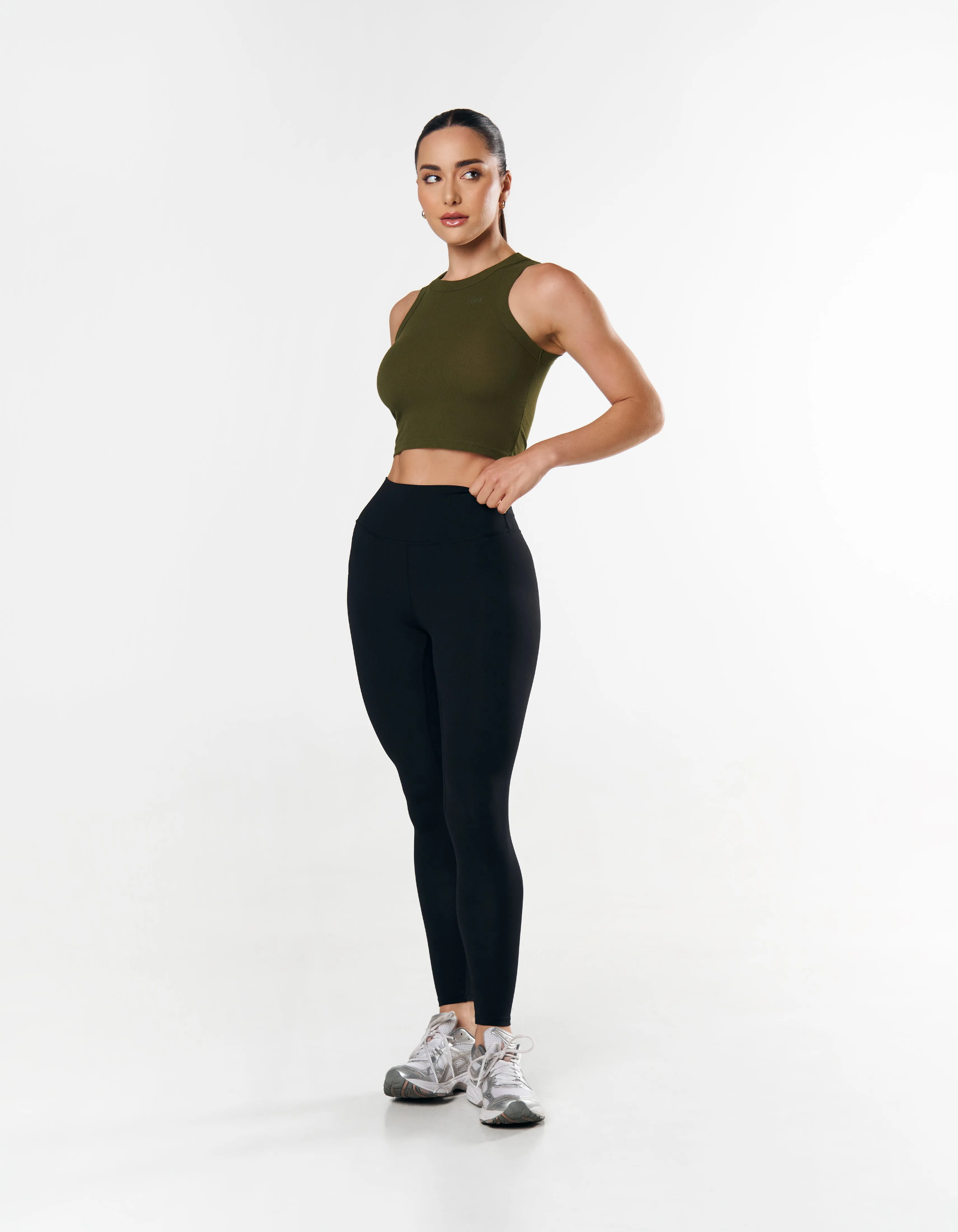 Ribbed Tank - Khaki