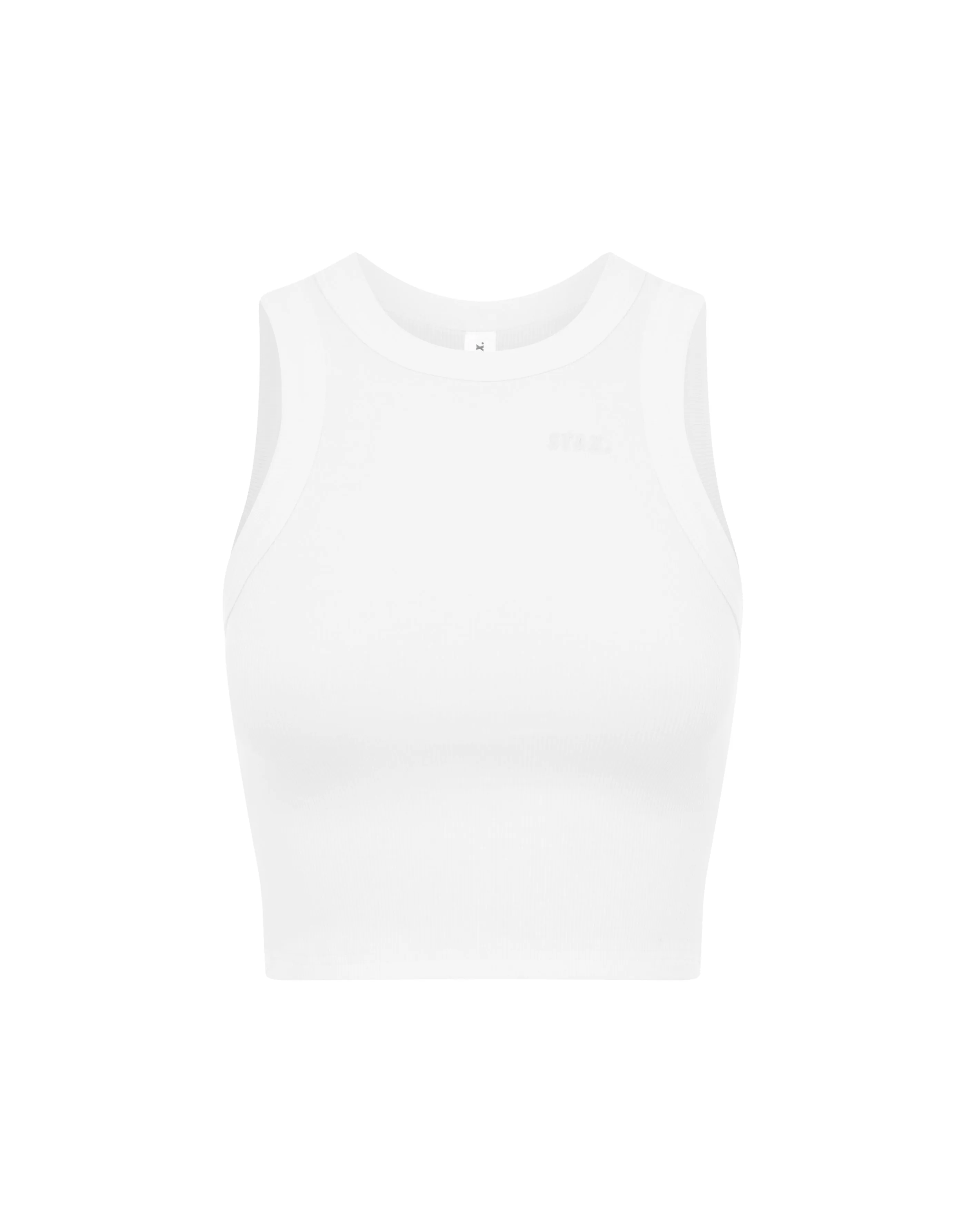 Ribbed Tank - White