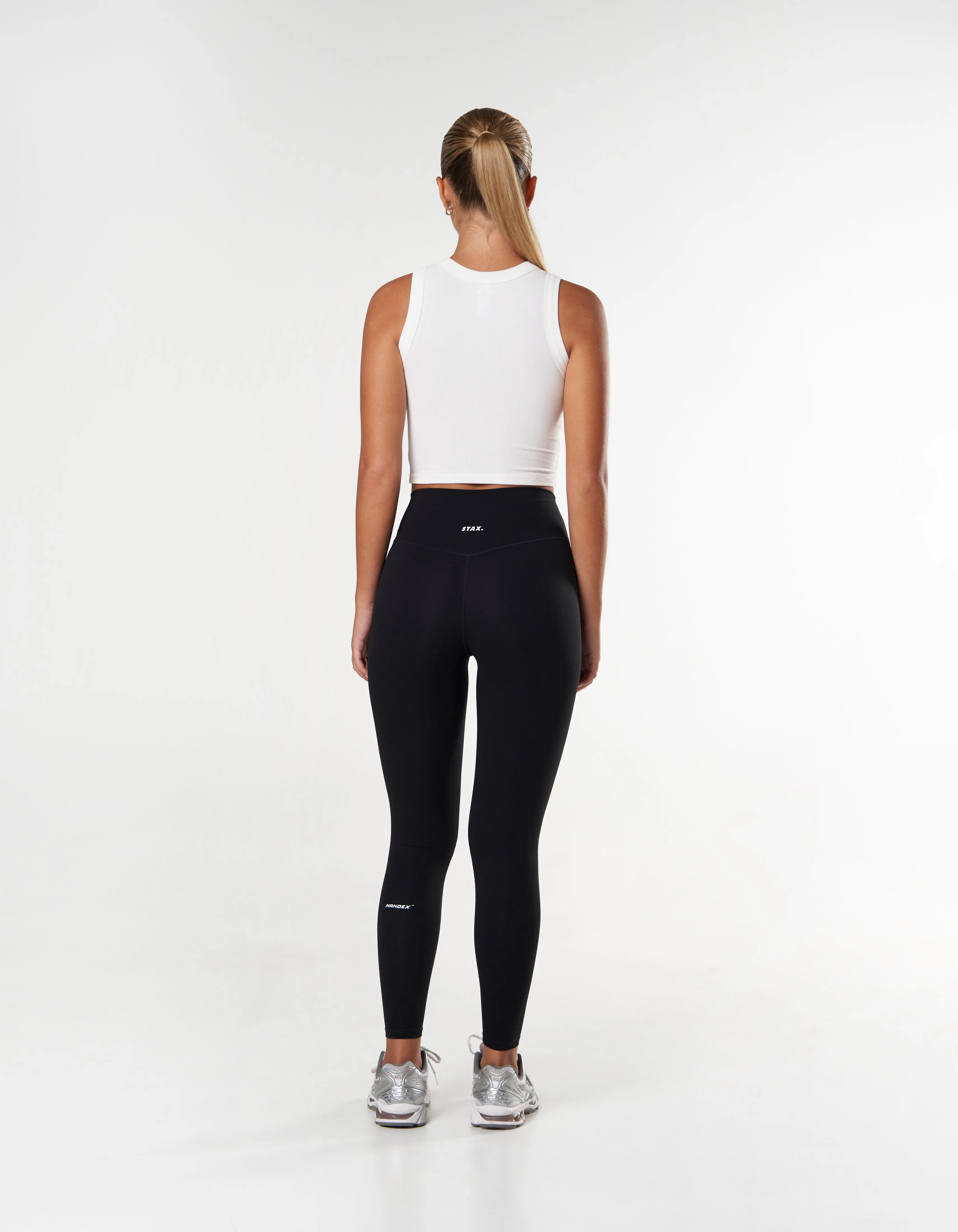 Ribbed Tank - White
