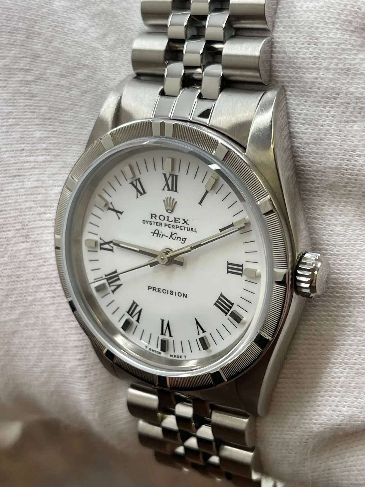 Rolex Air-King 14010 White Dial Automatic Men's Watch