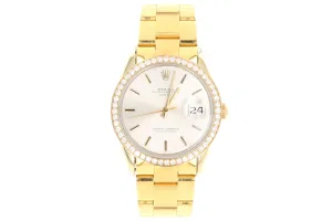 Rolex Date 1550 1.04CTW Diamond Bezel