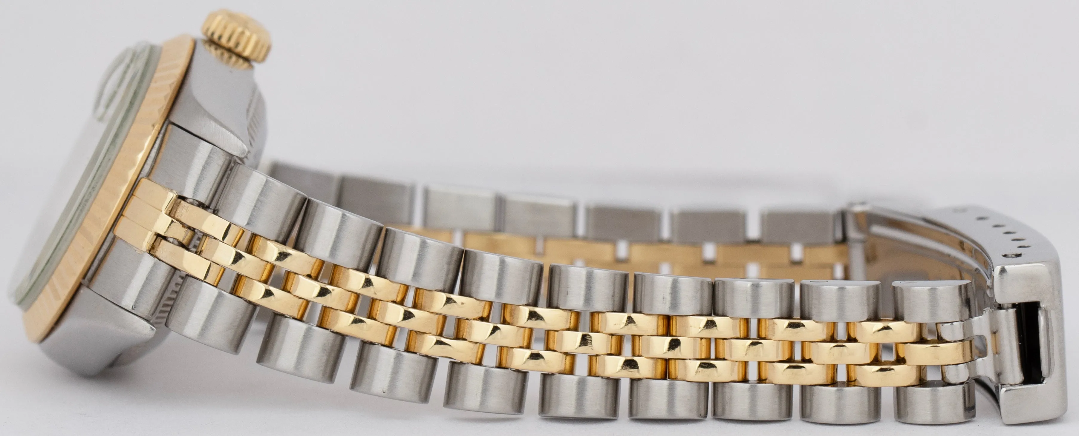 Rolex DateJust 26mm Silver Two-Tone 18K Yellow Gold Stainless Steel Watch 69173