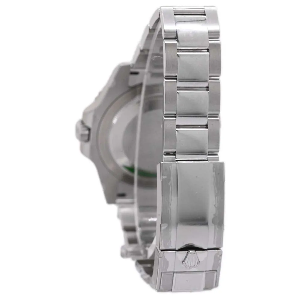 Rolex Mens GMT Master II Stainless Steel 40mm Black Dot Dial Watch Reference #: 126710BLNR