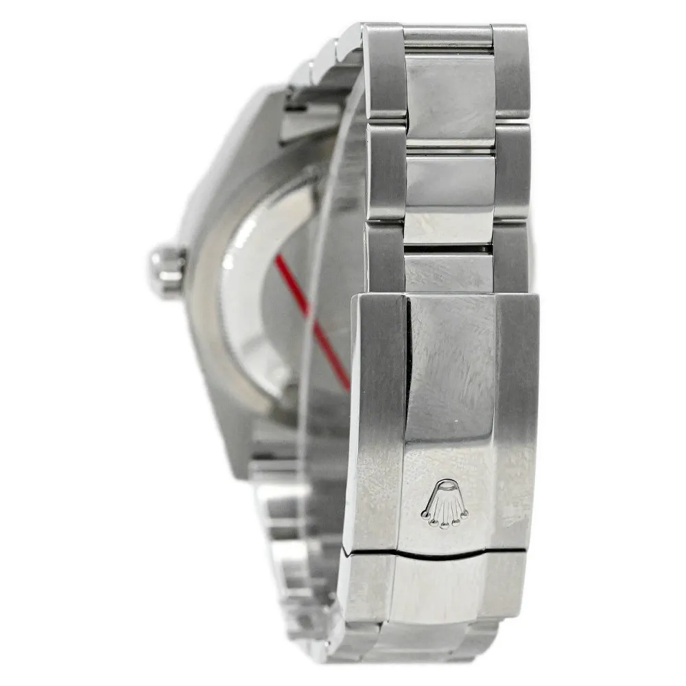 Rolex Mens Sky-Dweller Stainless Steel 42mm Black Stick Dial Watch Reference #: 326934