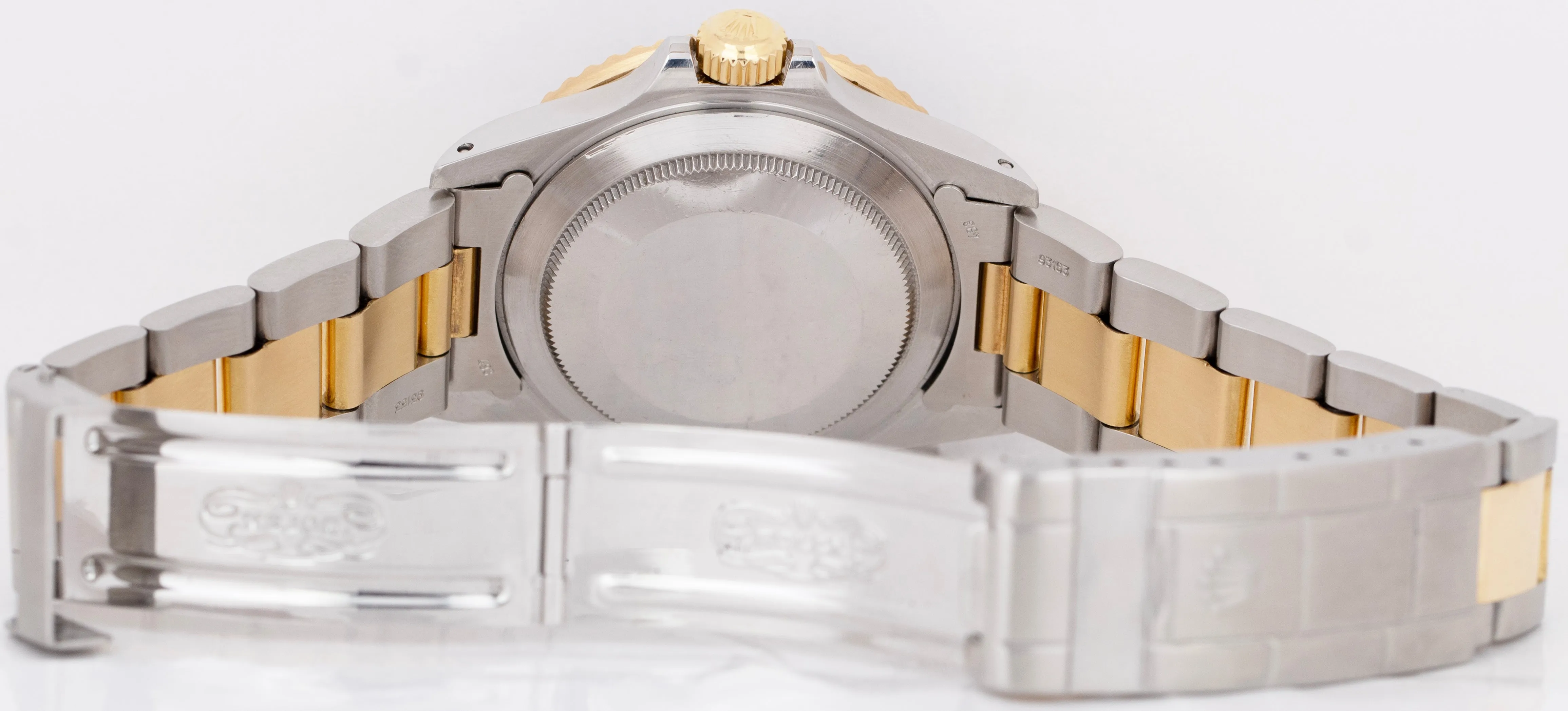 Rolex Submariner Date 18K Yellow Gold Stainless Steel Black 40mm 16803 Watch