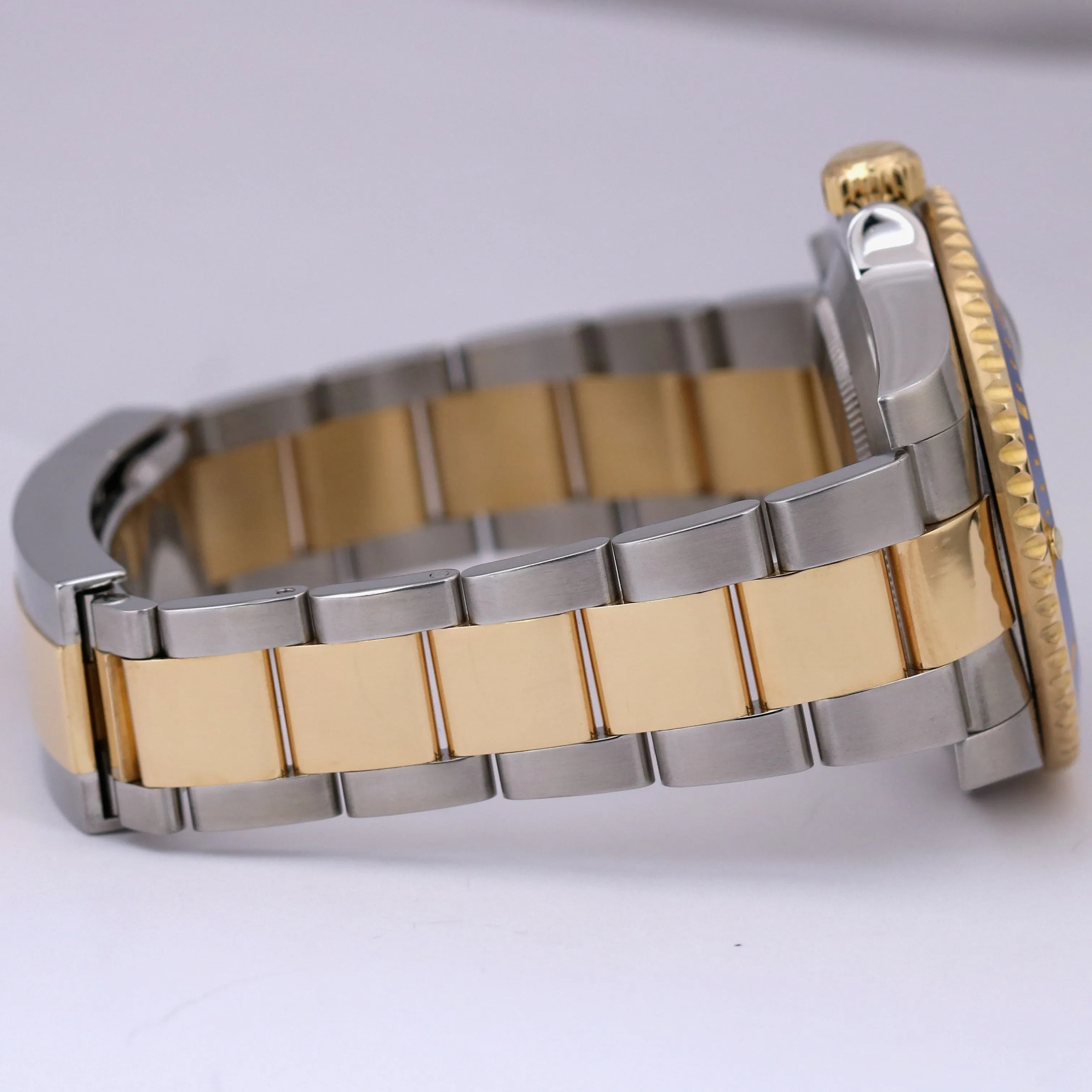 Rolex Submariner Date Two-Tone BLUE 18K Yellow Gold Steel 40mm 116613 LB Watch