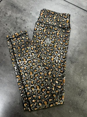 Rose Gold Leopard Standard ACTIVE Leggings