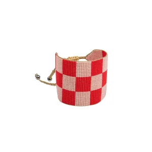 Rumi Bracelet - Nude and Red